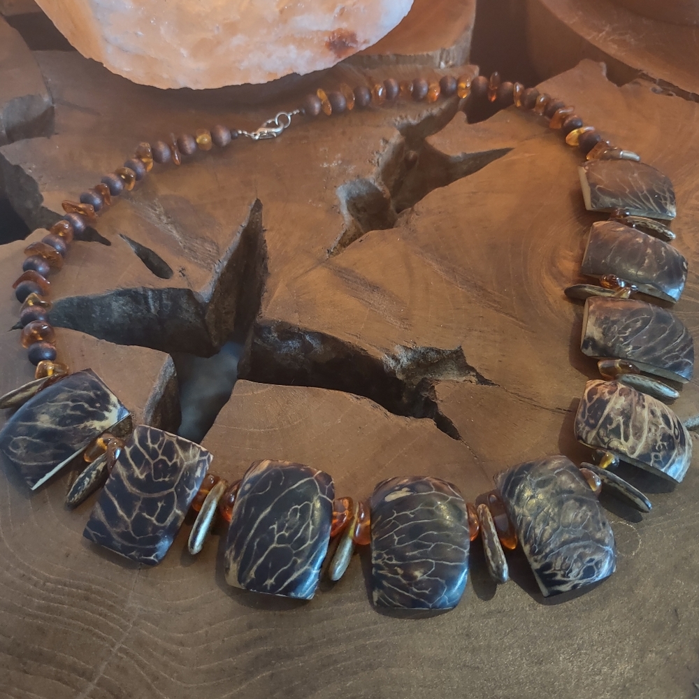 Tagua nut necklace